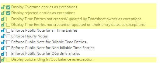 Exception Rules