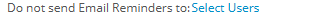 User Exclusions