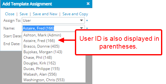 Select the Required information