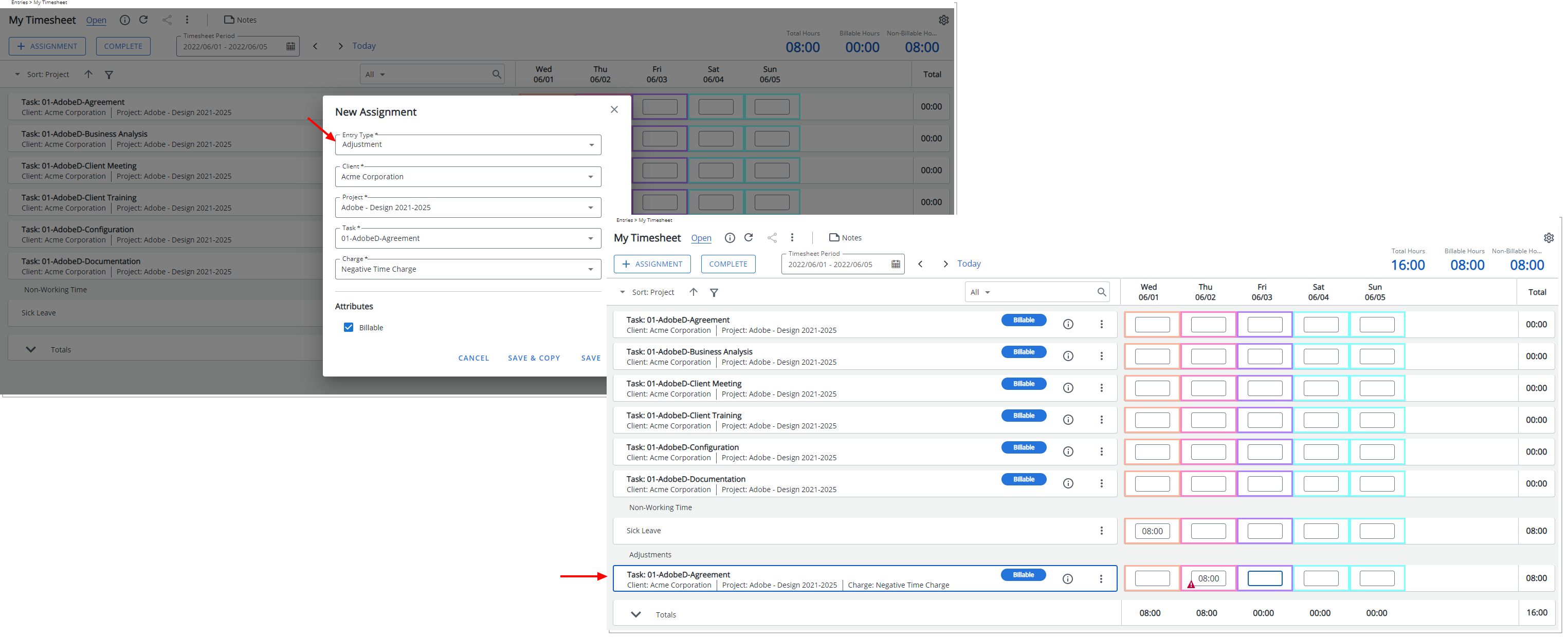 View Setup tab
