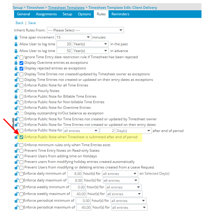 Enforce Public Note when Timesheet is submitted after end of period