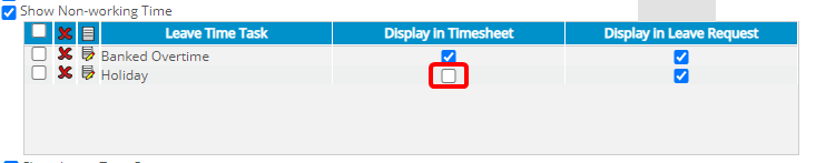 View Setup tab