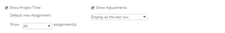 Show Project Time Frame