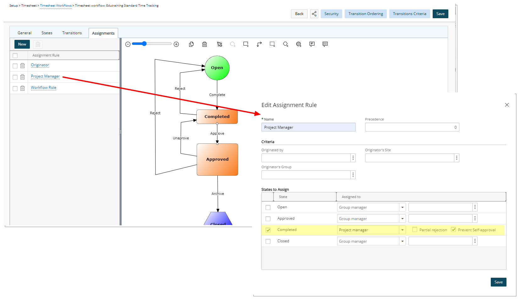 View the workflow