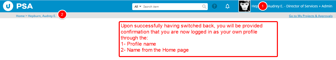 View who you are logged in as