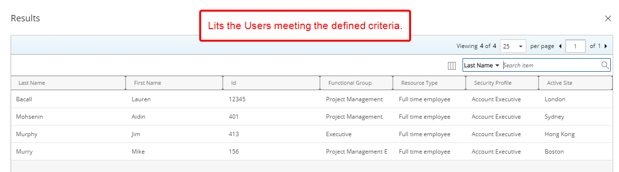 Select the user