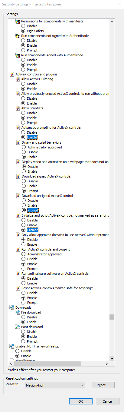 Configuring Microsoft Internet Explorer for Analysis Services Reporting