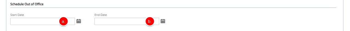 Schedule Out of Office