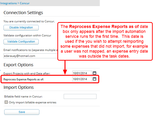 View the page after successfully connected