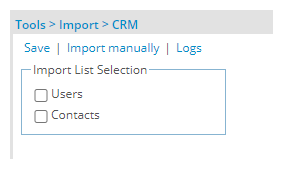 To import users and contacts