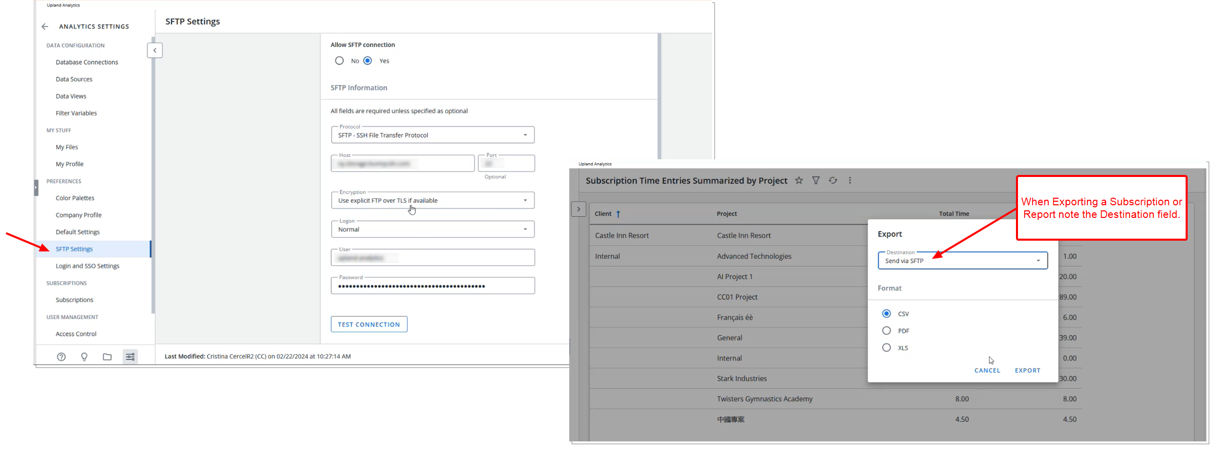 Introducing SFTP File Export Functionality