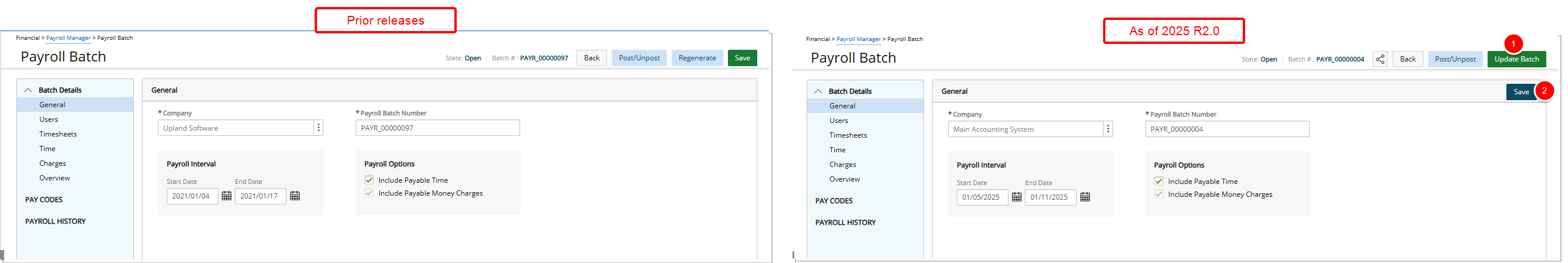 Payroll Batch Edit Page