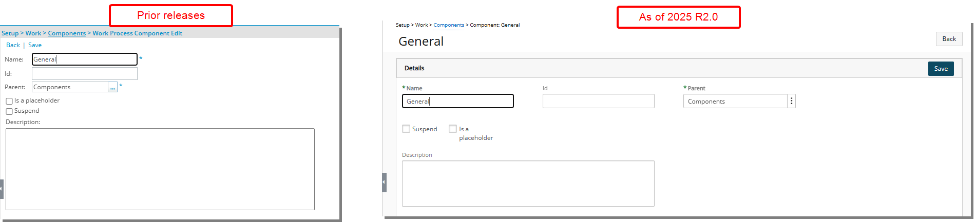 Improved Component Edit Page