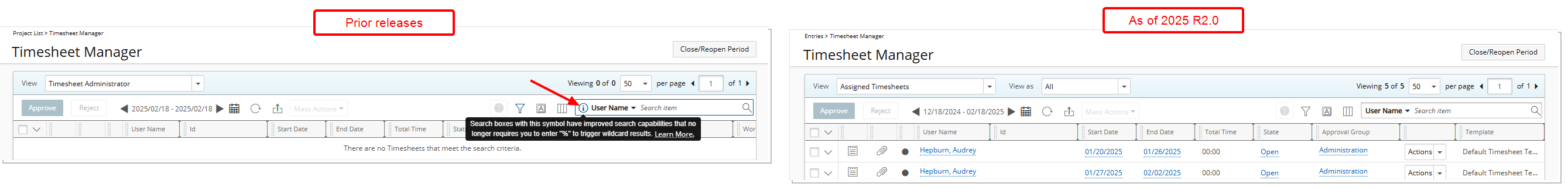 You can use this Filter to locate and review past Query Action records as needed.