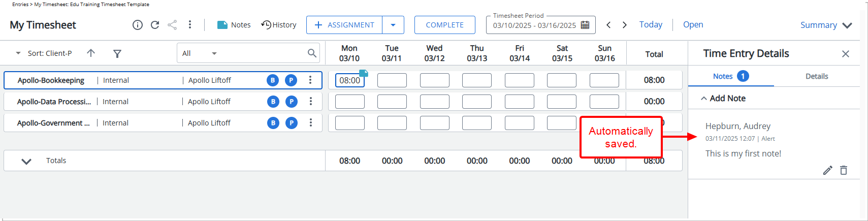 Auto-Save Notes