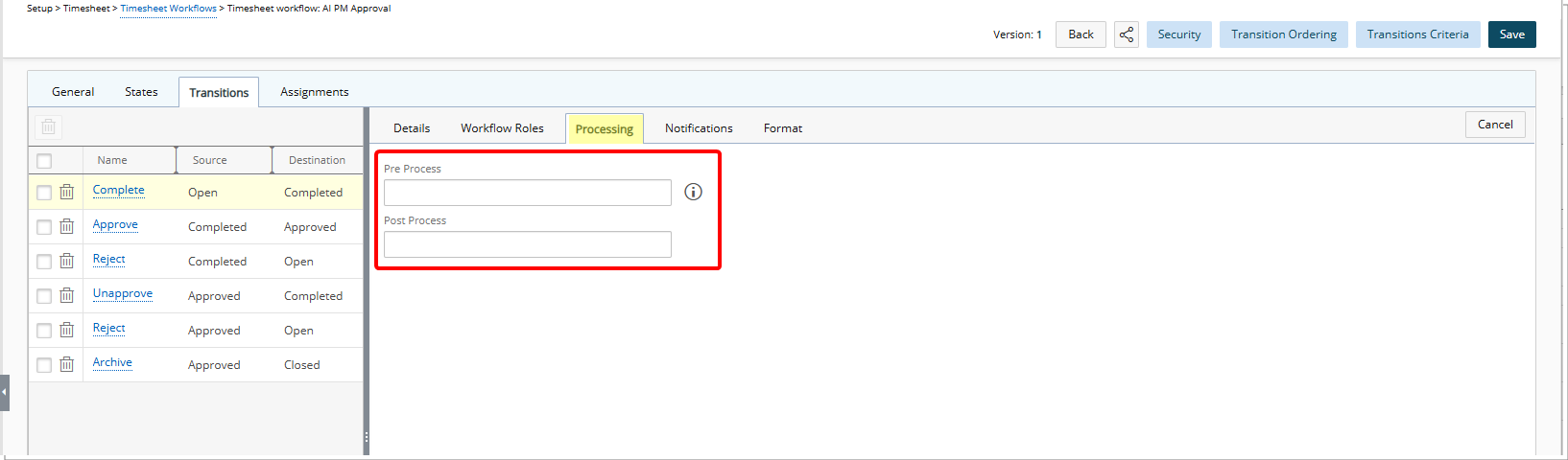 New Pre and Post Process Triggers on Timesheet Transitions