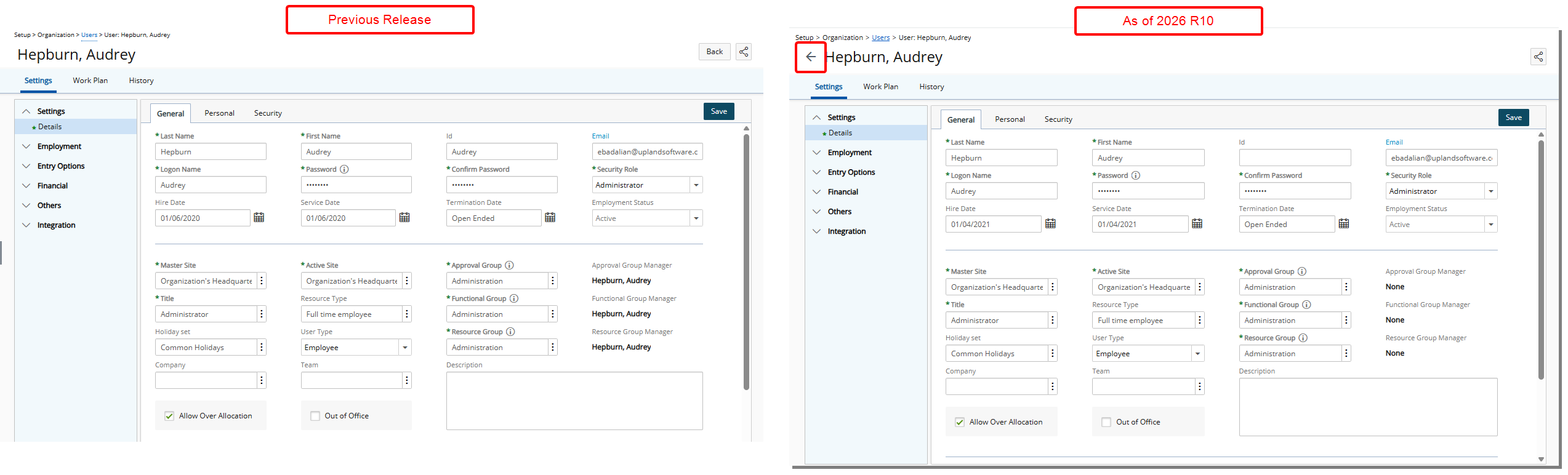 Improved Back Button Placement