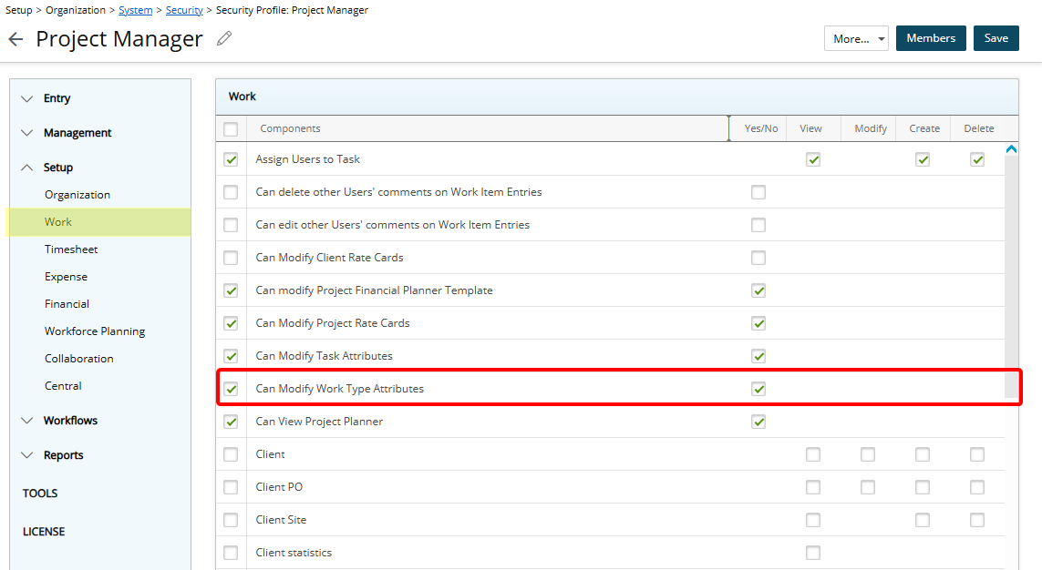 New Security Permission for Work Type Attributes