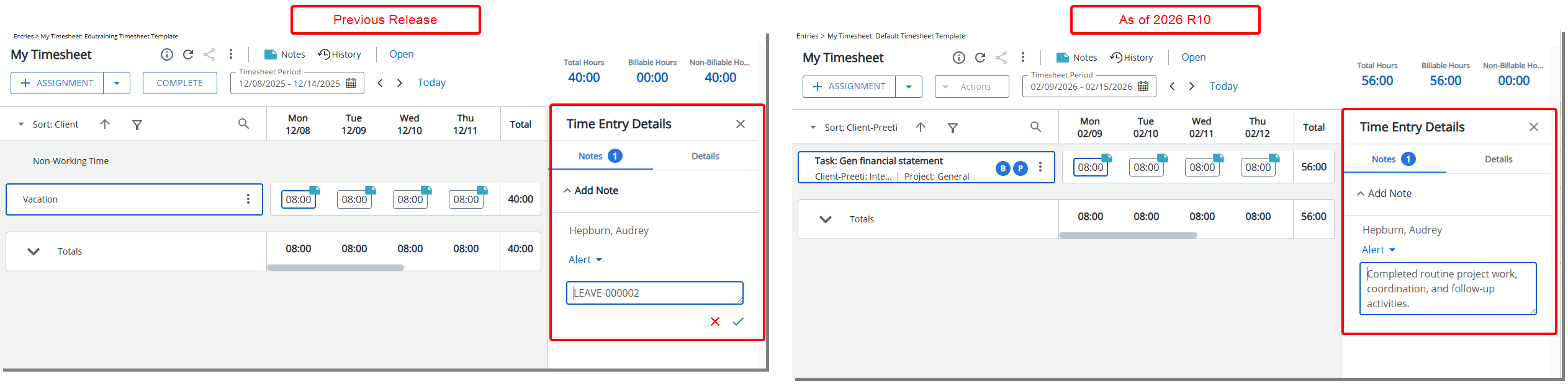Auto-Save When Editing Time Entry Notes in My Timesheet