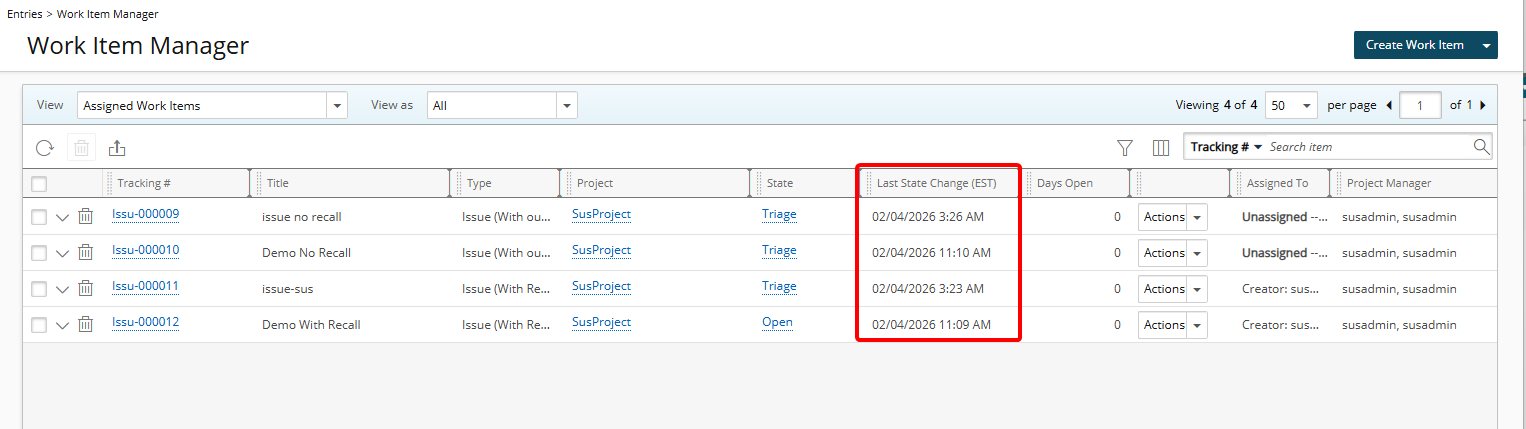 Last State Change Column