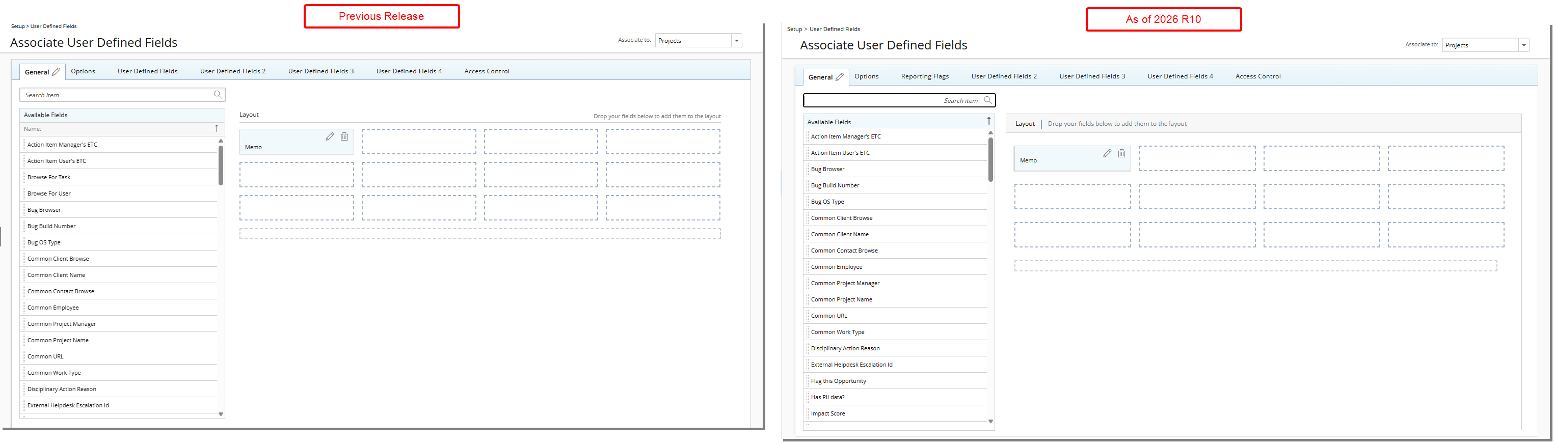 Improved Layout Indicator in UDF Association Page
