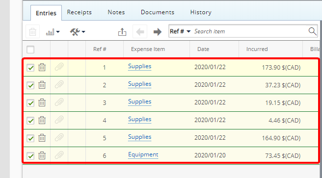 View Imported Transaction(s)