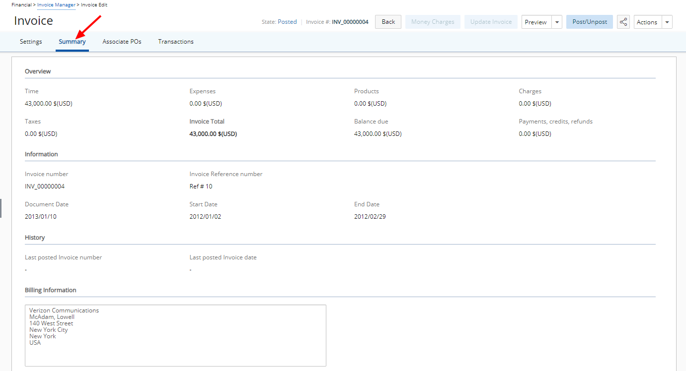Select and enter the desired filtering criteria
