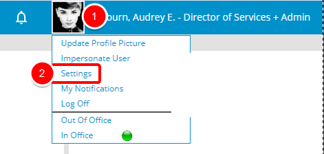 Select Settings