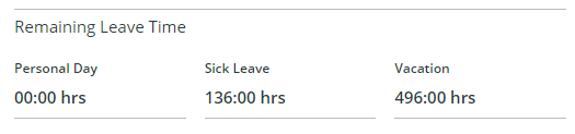 Accumulated Leave Time