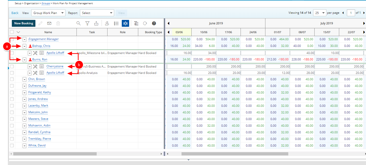 View the Group Work Plan