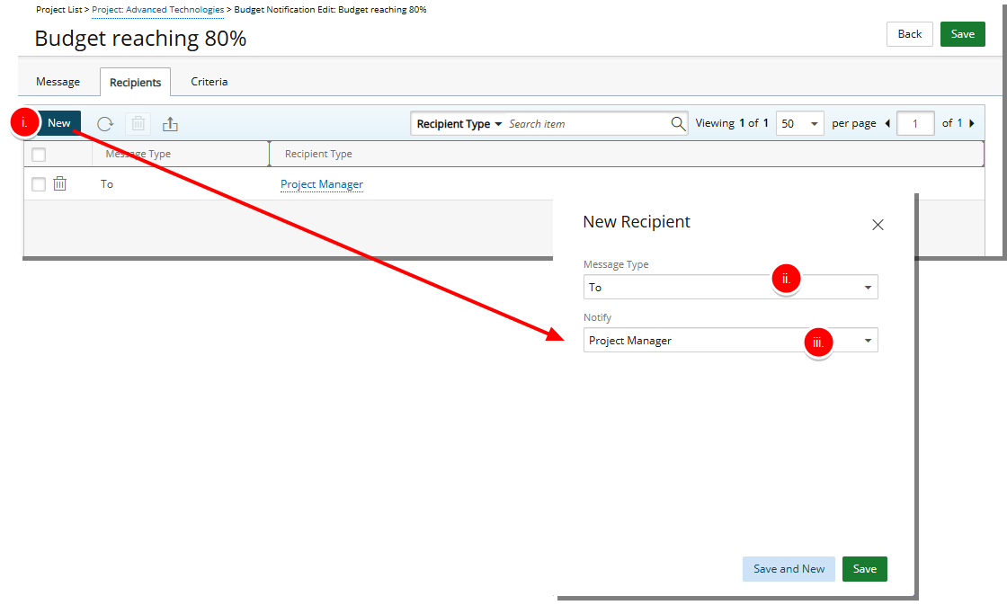 Set Up the Email Notification Recipients