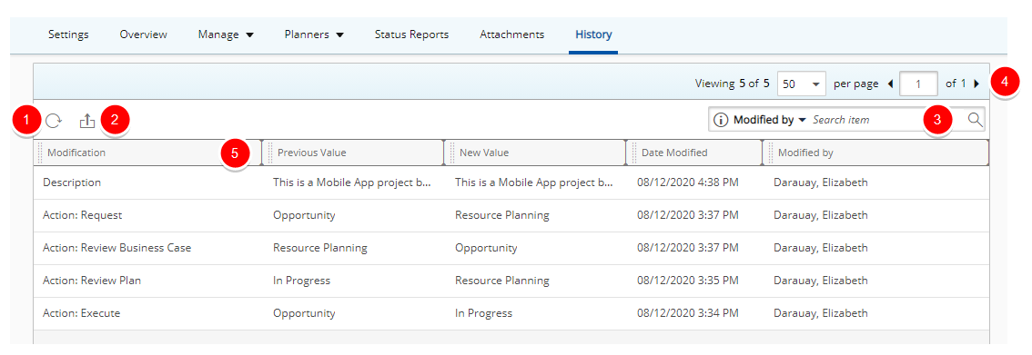Click the Milestone tab