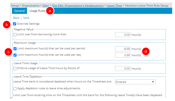 Cliquez sur Règles d'utilisation