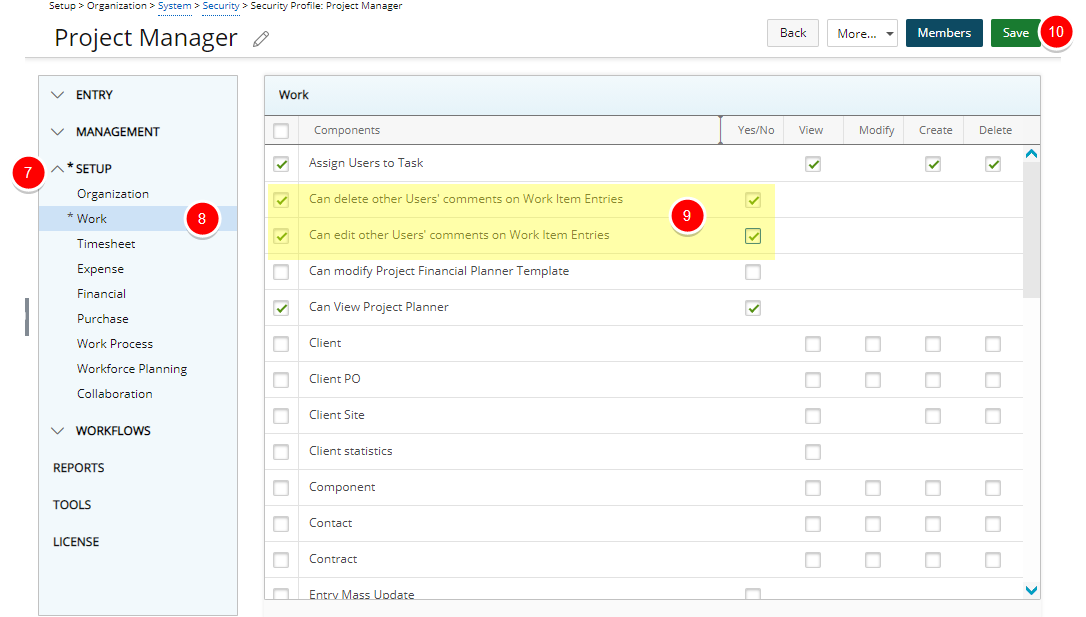 Sélectionnez l'autorisation