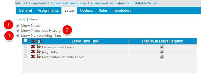Afficher la période non travaillée