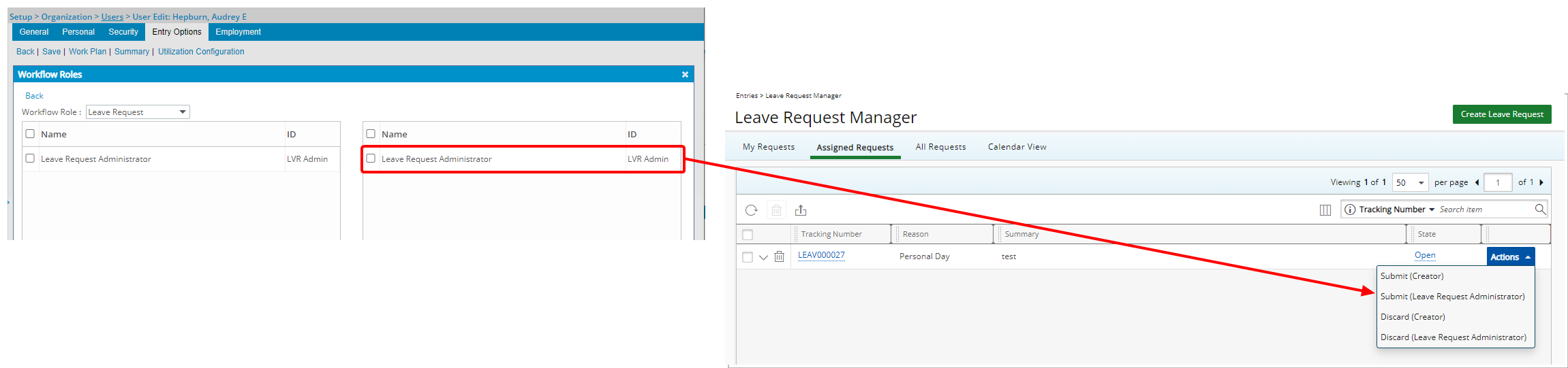 Administrateur des demandes de congé