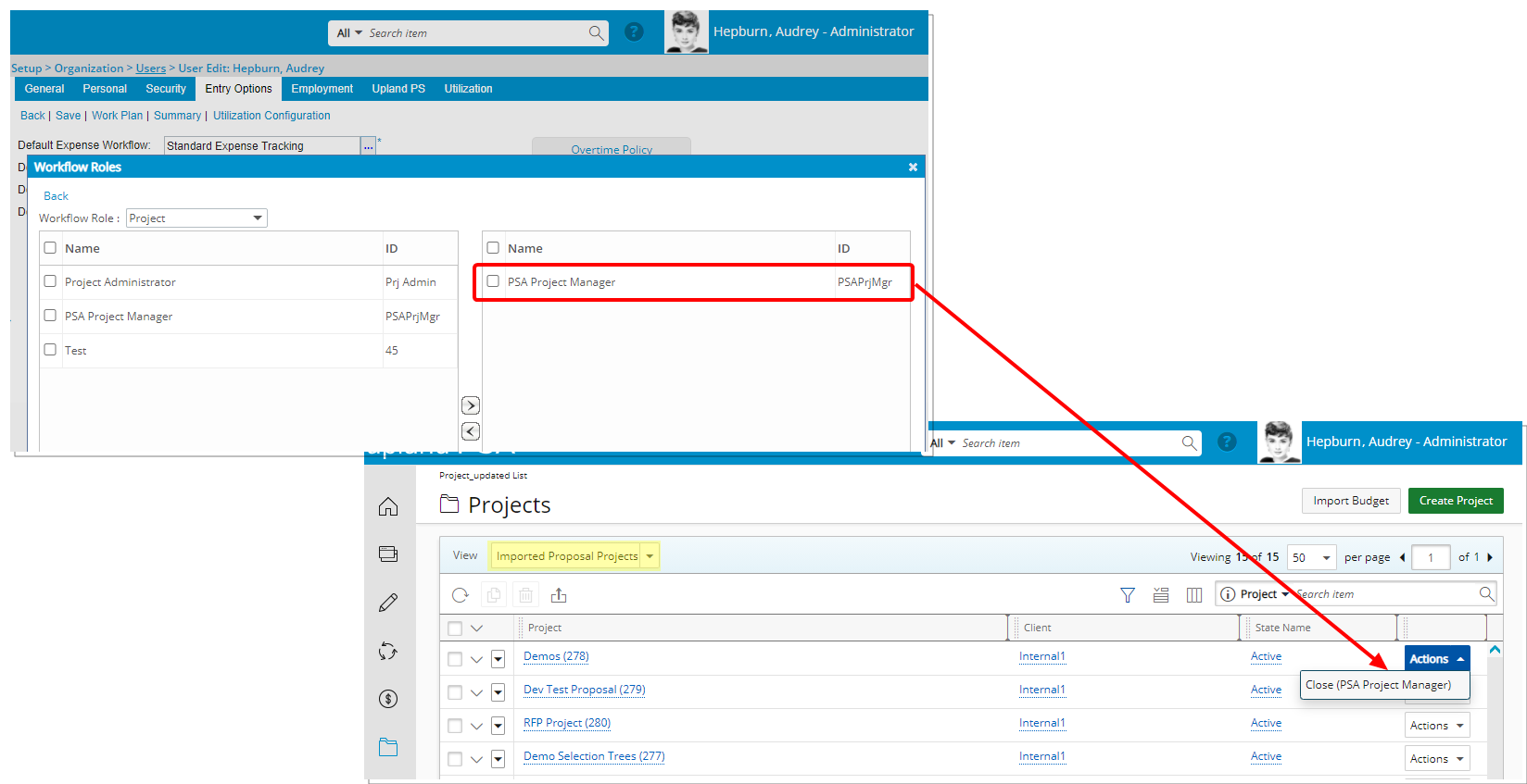 Administrateur des demandes de ressources