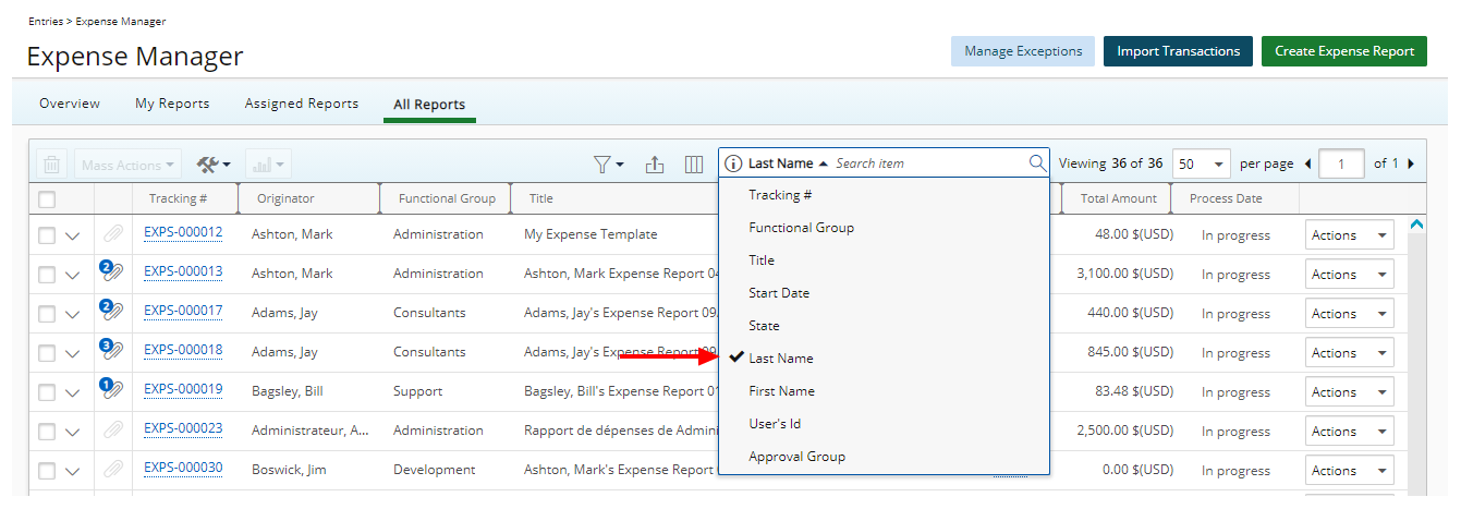 Sélectionnez un critère de recherche