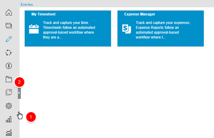Développez le menu de navigation