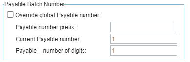 Remplacer le numéro payable global