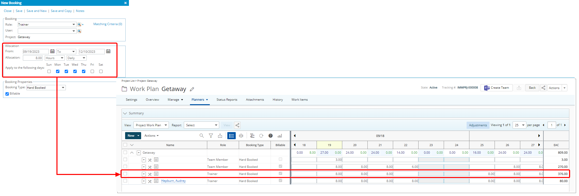 Nouvelle option d'allocation quotidienne