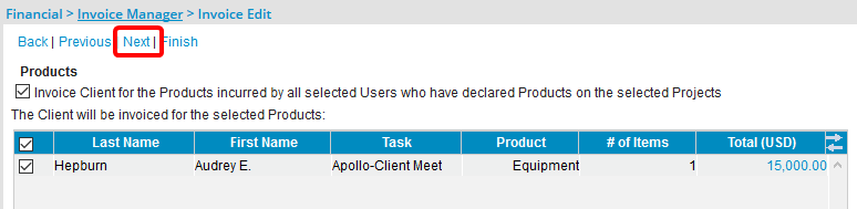 Vérifier les entrées de produits à facturer