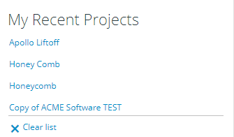 Mes projets récents