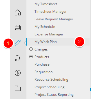 Cliquez sur Plan de travail sur la page Mon plan de travail.
