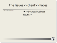 Dynamic slide in a document type
