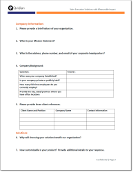 RFP page with classic template applied 