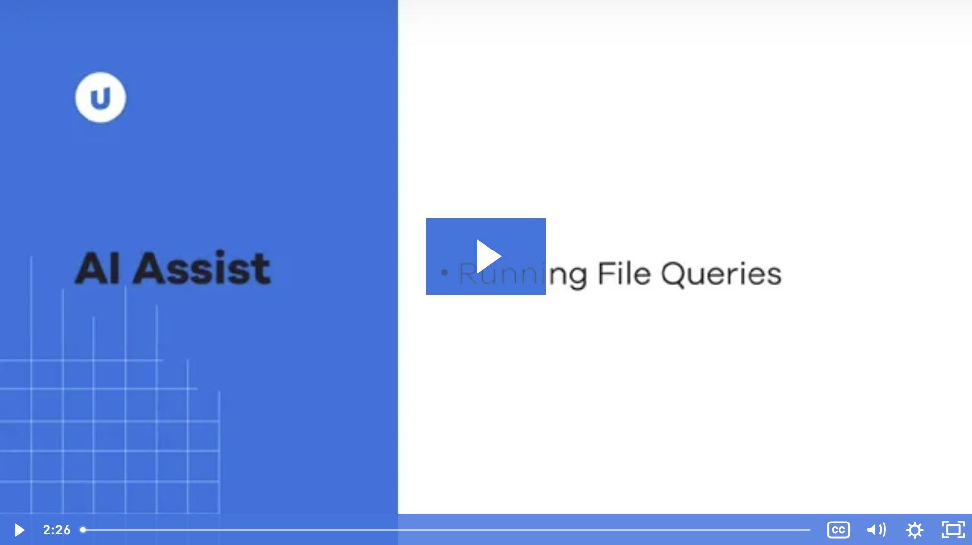 AI Assist- Running File Queries
