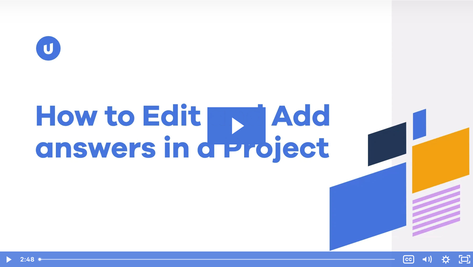 How to Edit & Add Answers in a Project