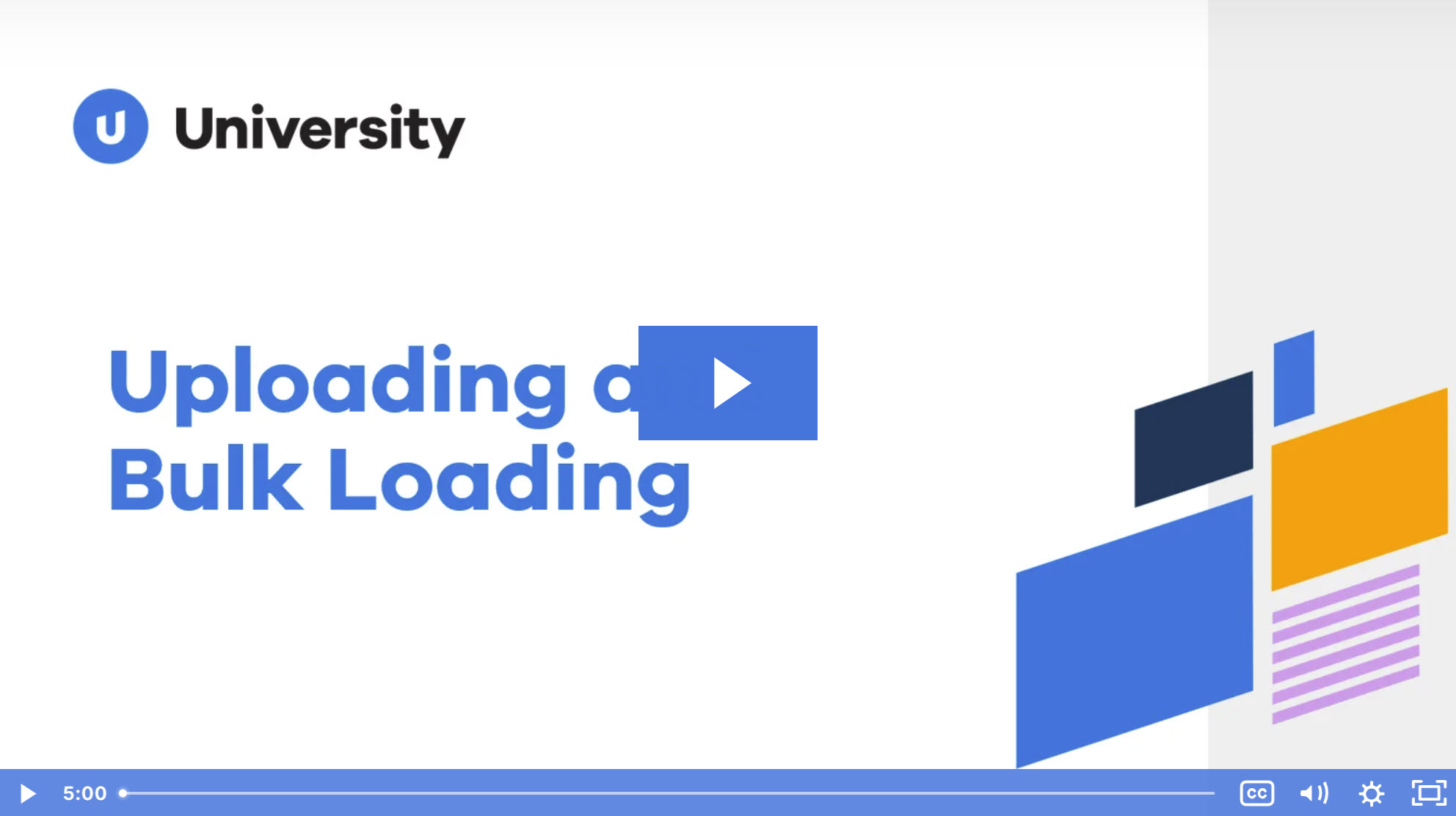 Uploading & Bulk Loading