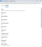 View Details dialog